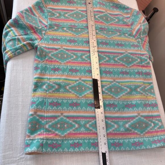 Chubbies Aztec Tribal Print The Flame Commander Unisex 1/4 Zip Fleece Pullover L - Picture 12 of 13